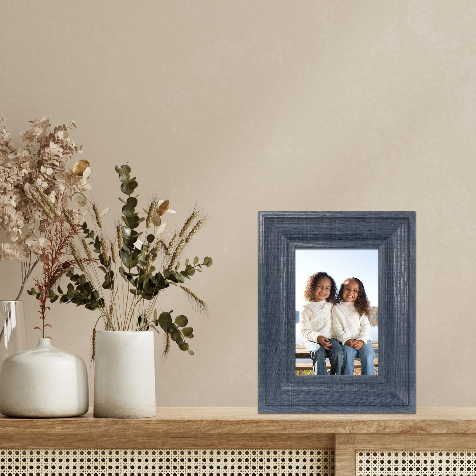 ブルーフレーム　淡斑入り 楽天市場】タイル フレーム フォトフレーム 額縁 NS MEX